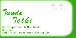 tunde telki business card