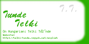 tunde telki business card